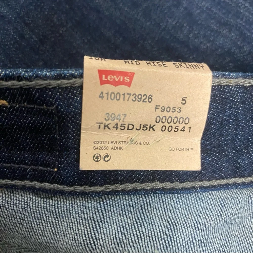 Levi Strauss W’s Classic Mid-Rise Skinny Dark Denim Blue Jeans Plus-Sz 16 NWT🔥